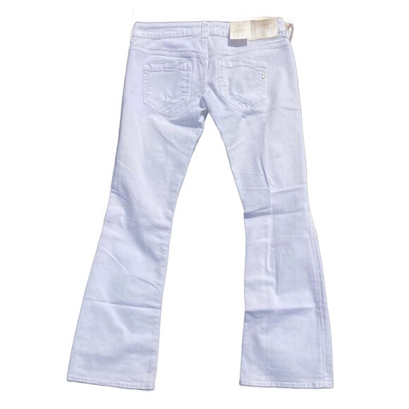 Dondup High Rise Slim Boot Cut White Wash‎ Women's Jeans 31 NWT - Picture 2 of 4